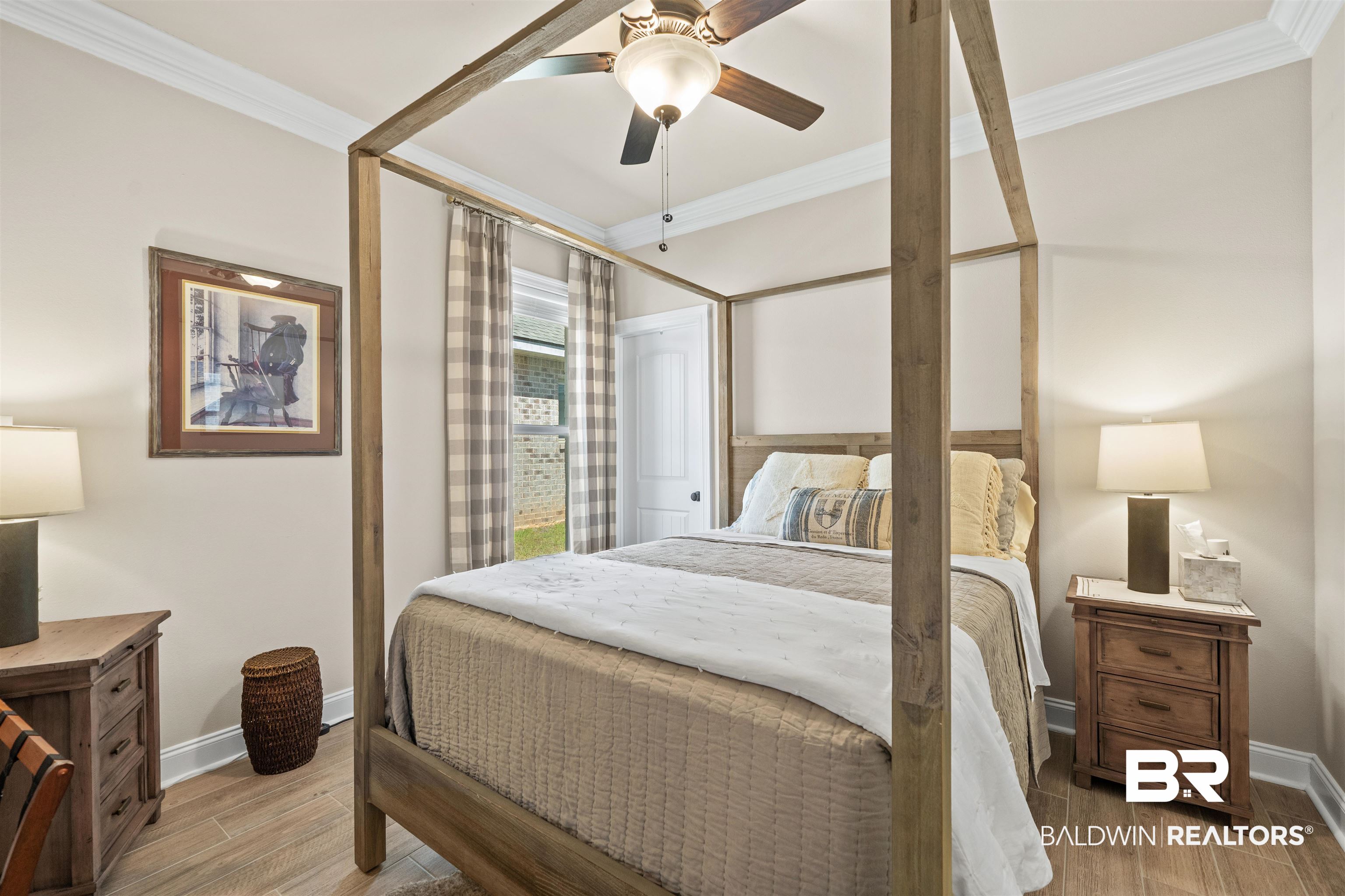 1509 Fenton Circle Foley, AL 36535 - Photo 20 of 34 Bedroom with baseboards, wood finish floors, and crown molding