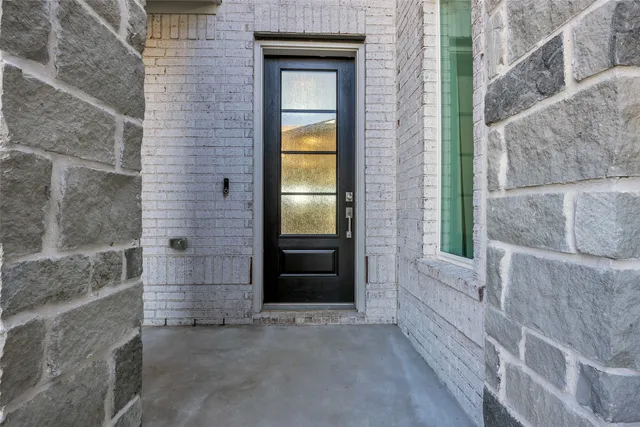 a view of an entryway door of the house