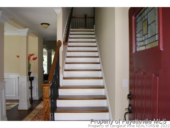 46 Spring Pond Lane Spring Lake, NC 28390 - Photo 5 of 12 a view of entryway and hall with wooden floor