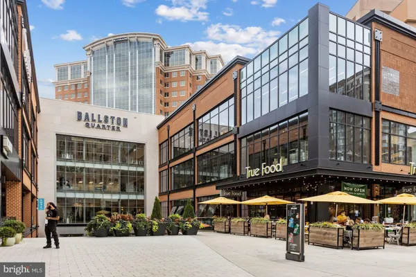 a front view of a building with street