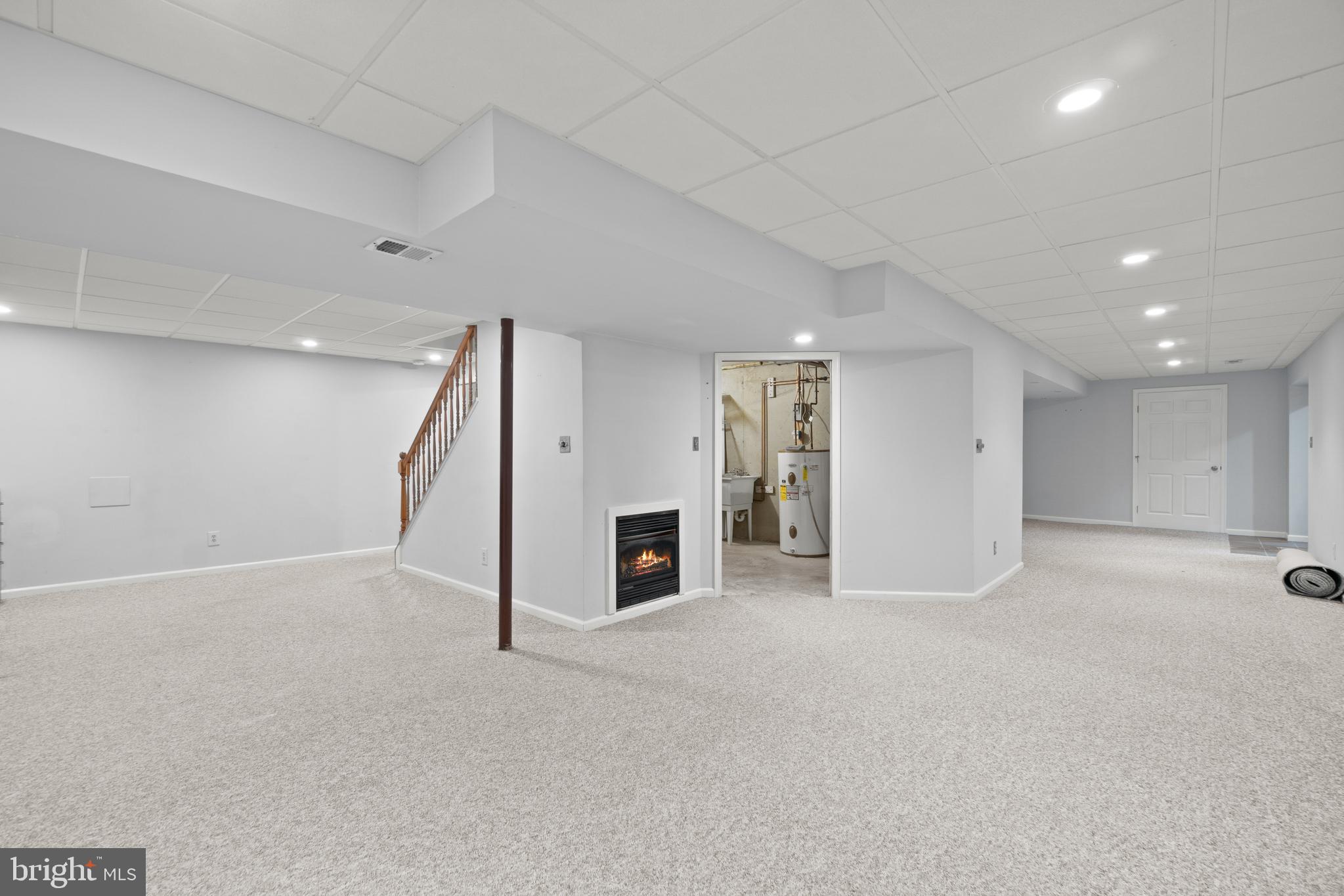 616 Shipley Road Linthicum Heights, MD 21090 - Photo 27 of 40 A 2nd gas fireplace in the fresh basement area