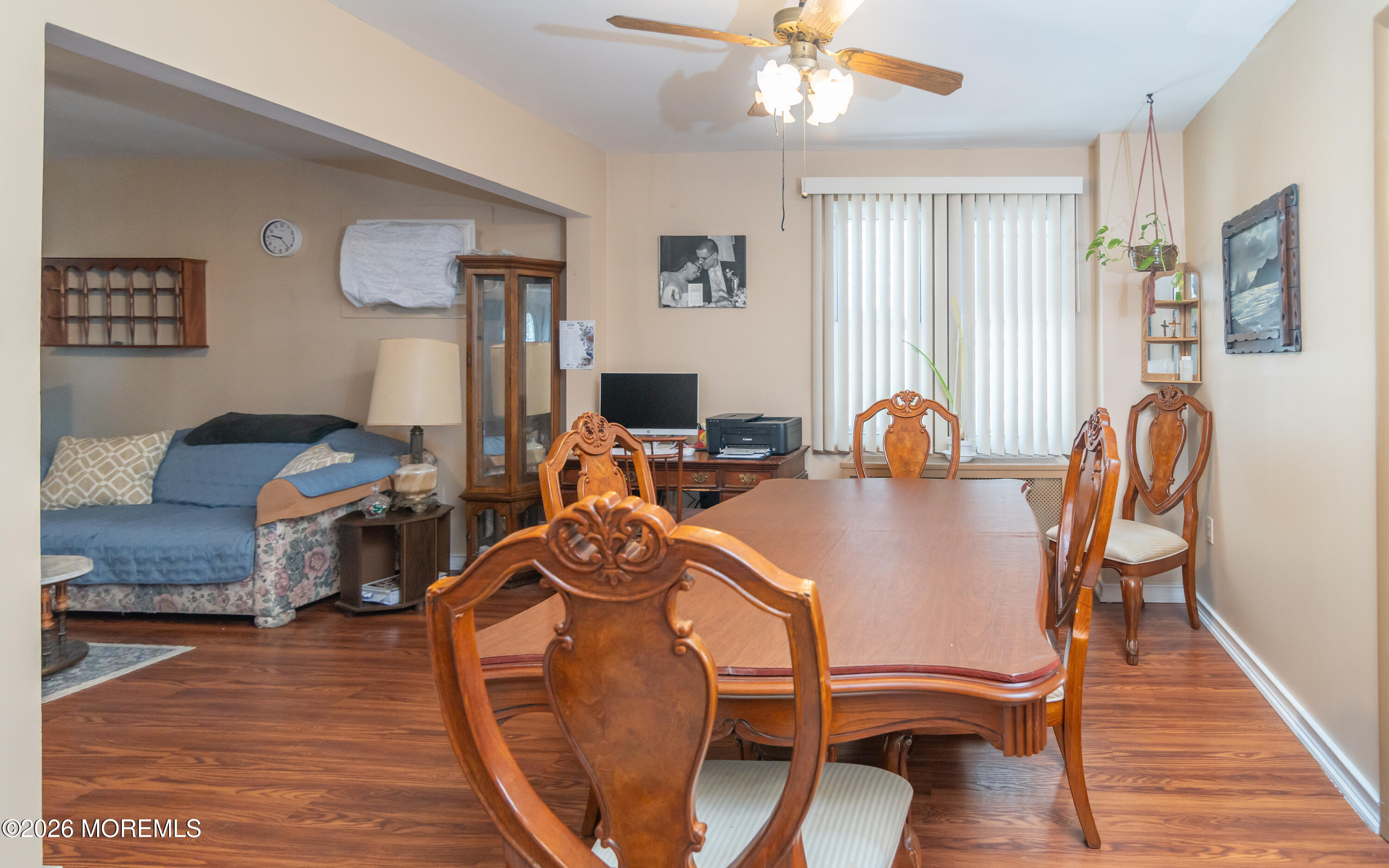 55 Lower Main Street Aberdeen, NJ 07747 - Photo 8 of 28 a view of a dining room with furniture window and wooden floor