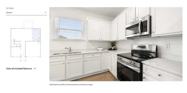 a view of a dining room and livingroom with furniture wooden floor