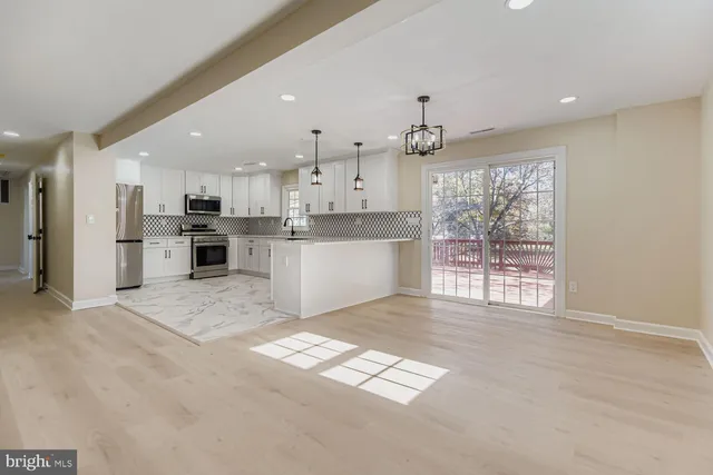 a view of a house with a large window