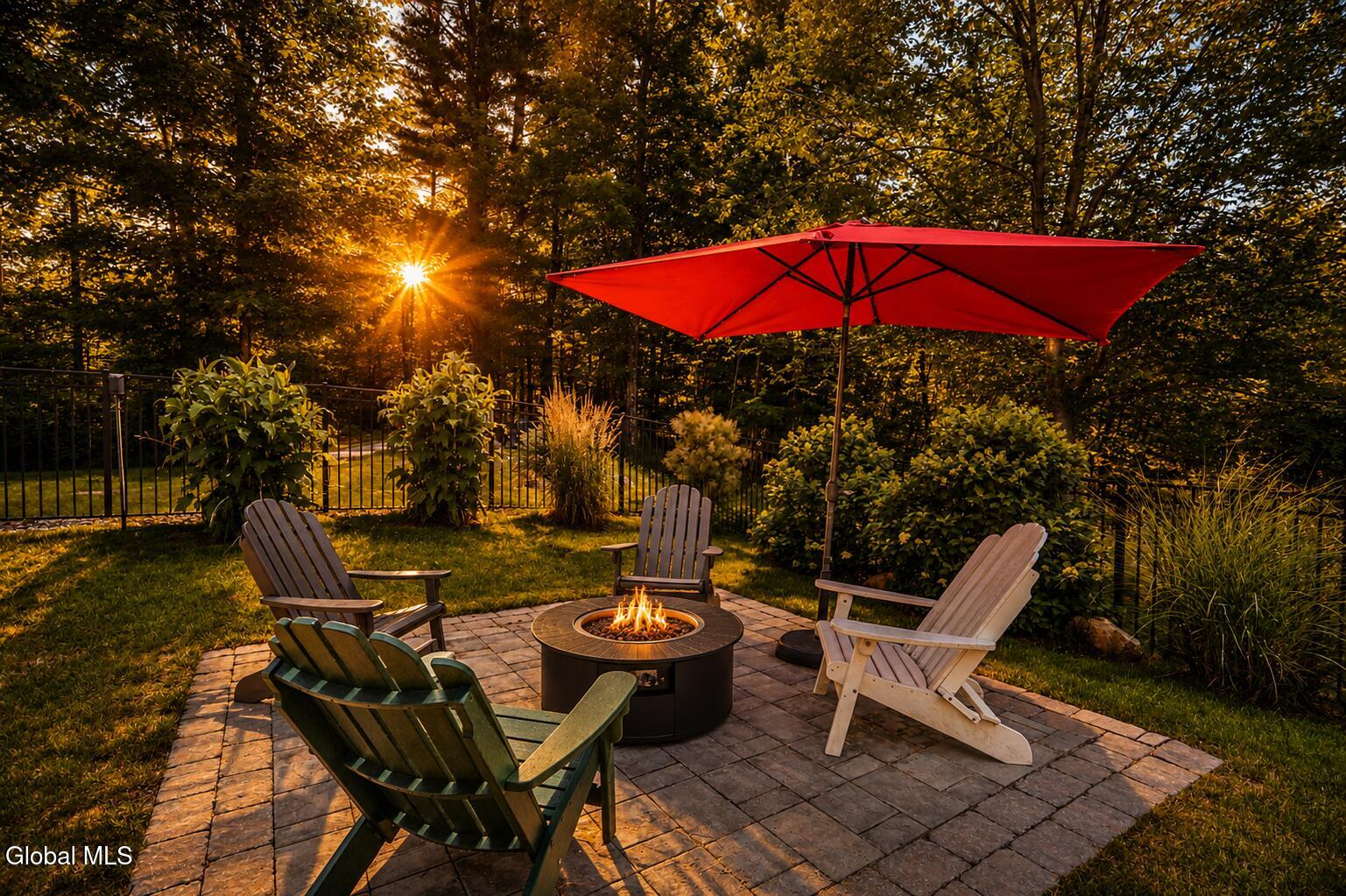 130 Middle Grove Road Greenfield, NY 12833 - Photo 40 of 45 Fire Pit & Patio
