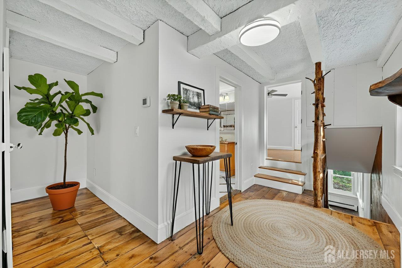 28 Old Clinton Road Flemington, NJ 08822 - Photo 3 of 39 a living room with wooden floor and a potted plant