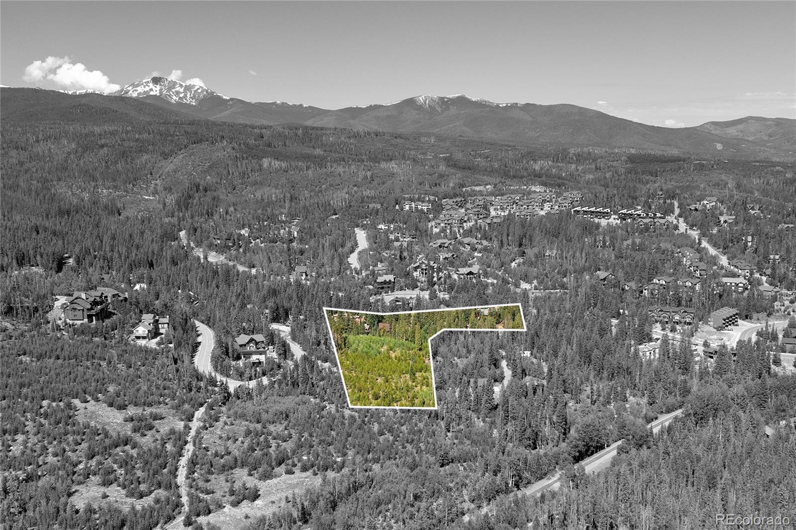 100 Arapahoe Road Winter Park, CO 80482 - Photo 33 of 34 an aerial view of a house with mountain view