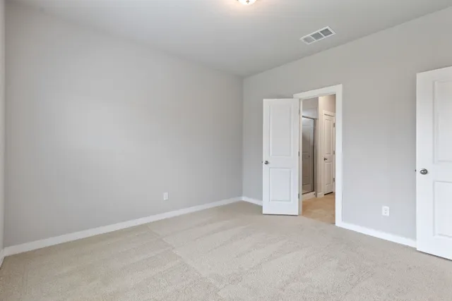 a view of an empty room