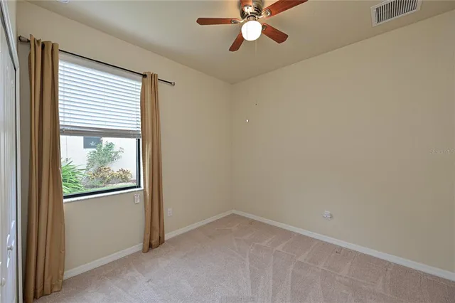 a view of a garden with an outdoor space