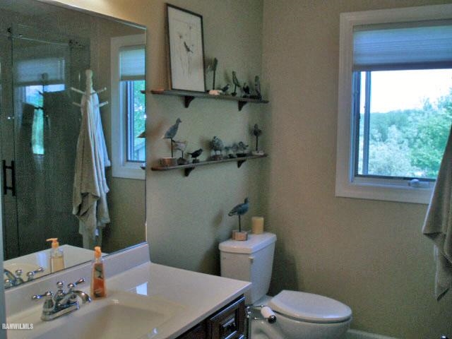 5 Beacon Trail Galena, IL 61036 - Photo 8 of 25 a bathroom with a sink a toilet and a mirror
