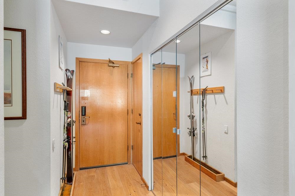 201 Shirley Cyn Road, Unit 233 Olympic Valley, CA 96146 - Photo 13 of 27 a bathroom with a shower and a glass door