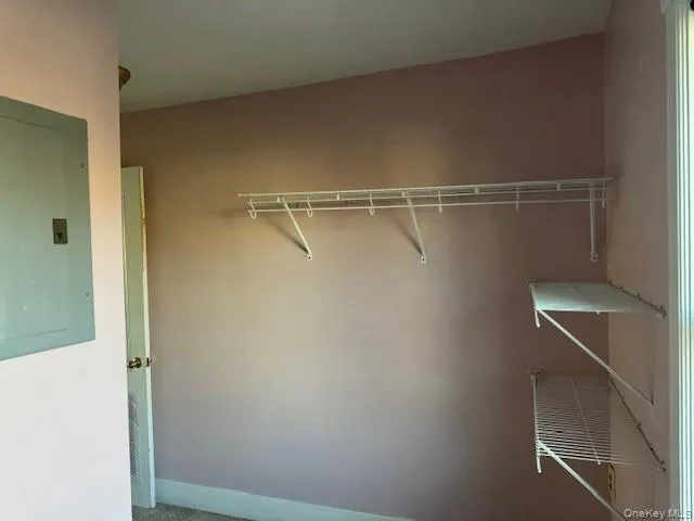 a close view of closet