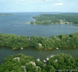 54 D Villa Ridge Drive, Unit D Hartfield, VA 23071 - Photo 33 of 34 LOVELY AERIAL VIEW ON WILTON CREEK