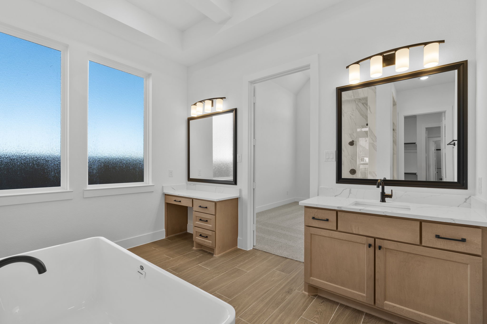 407 Blue River Trail Rosenberg, TX 77471 - Photo 11 of 45 a bathroom with a sink and a mirror