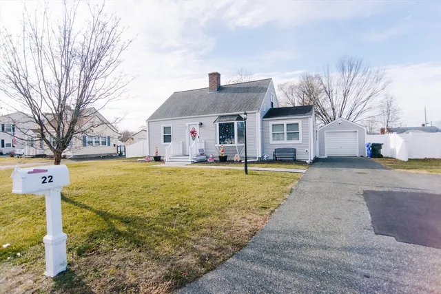 a front view of house with yard