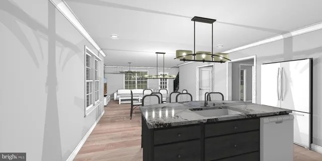 a view of a hallway with closet and a bathroom