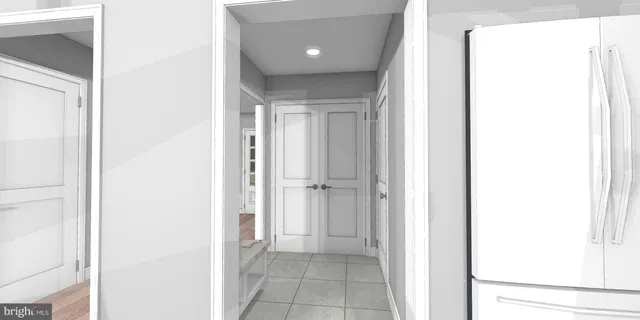 a bathroom with a granite countertop sink mirror and double