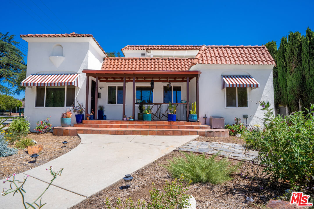 front view of a house with a porch