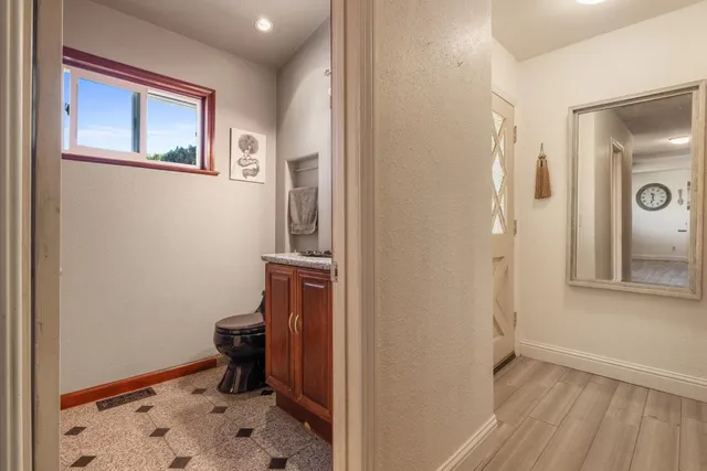 a living room with furniture and a couch