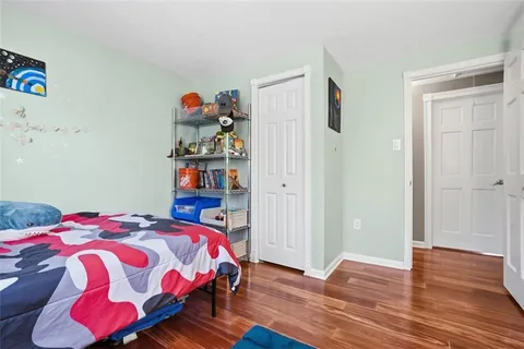 a workspace with furniture and window