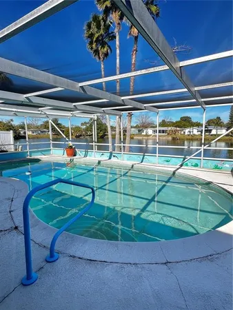 a room with lots of trees and plants