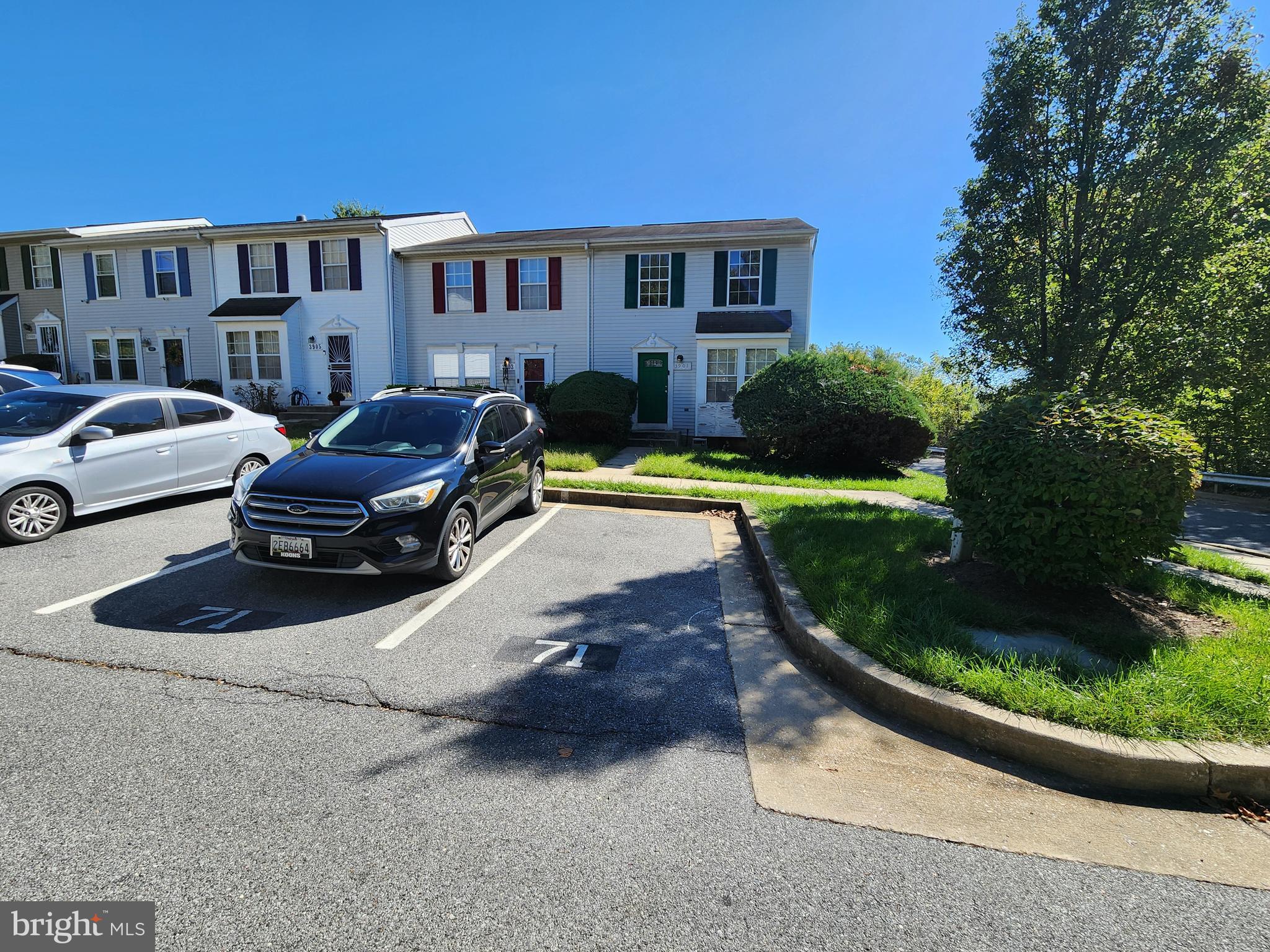 a house view with a garden space