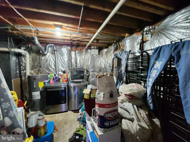 a view of storage and utility room