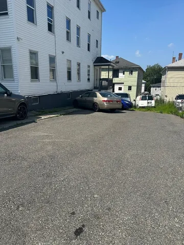 a car parked in front of a building