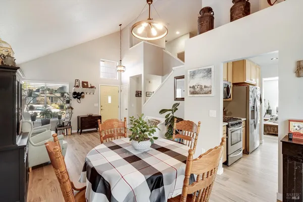 a view of a kitchen from the hallway