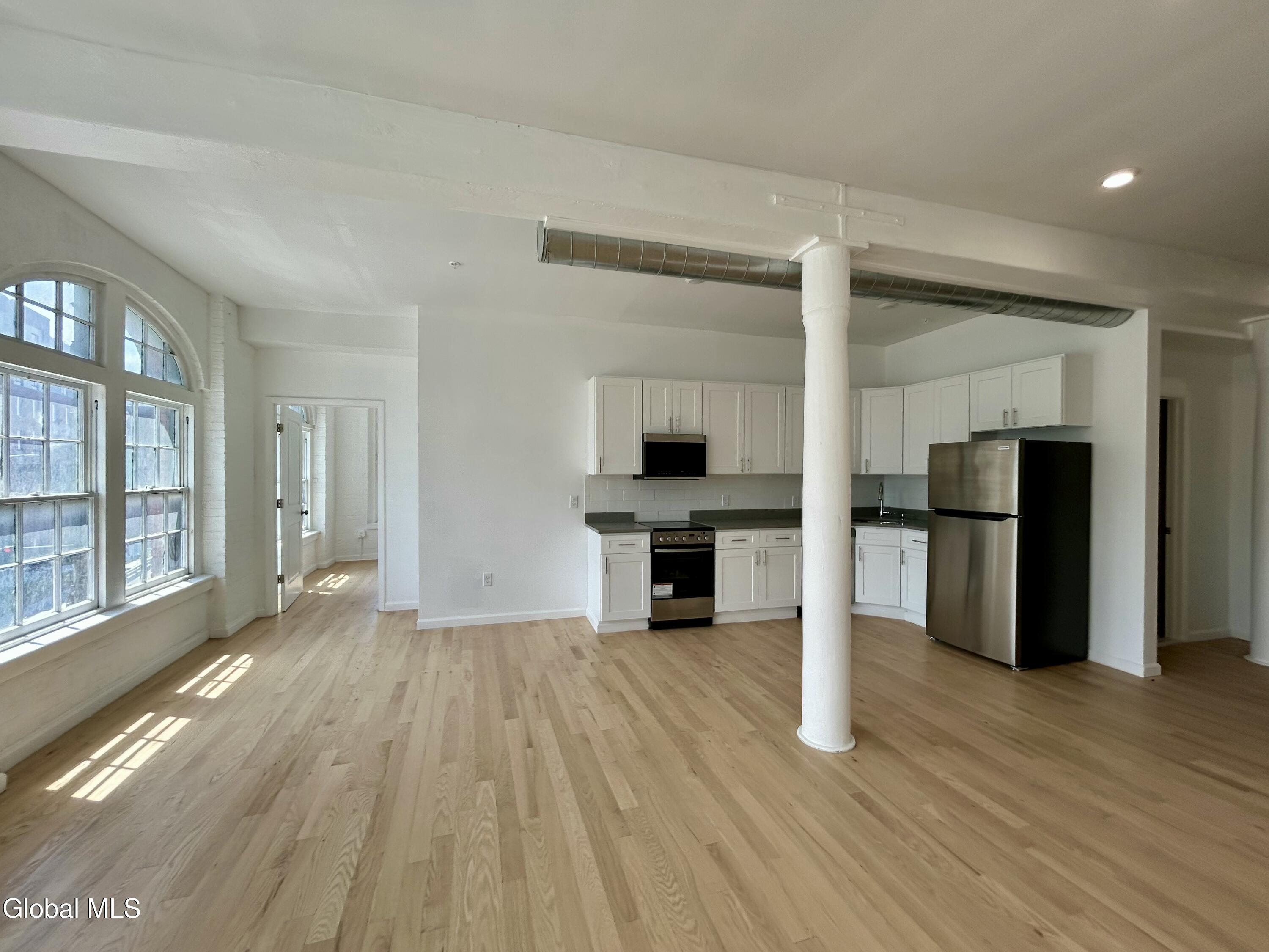 155 River Street, Unit 3D Troy, NY 12180 - Photo 13 of 19 3D Living Room & Kitchen