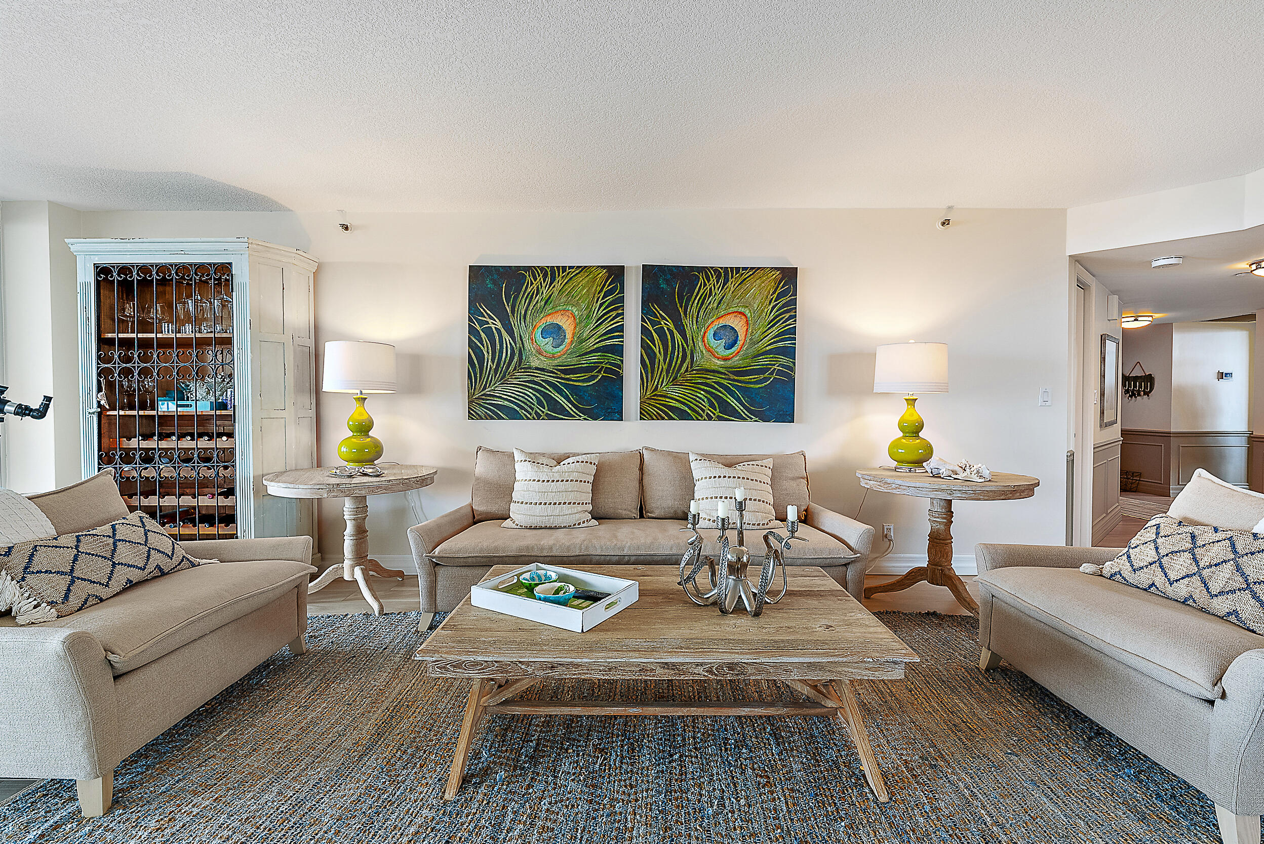 5200 North Ocean Drive, Unit 505 Singer Island, FL 33404 - Photo 10 of 30 a living room with furniture and wooden floor