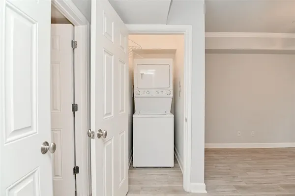 a view of a bathroom from the hallway
