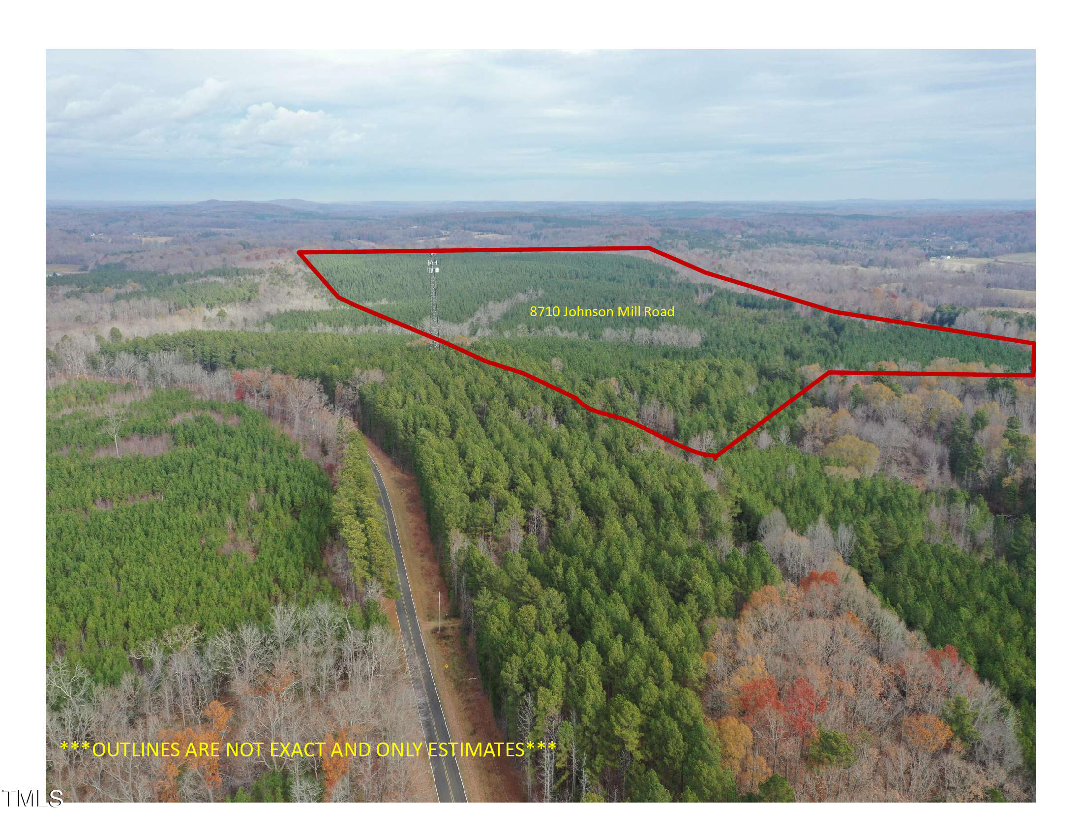 8636 Johnson Mill Road Bahama, NC 27503 - Photo 20 of 21 8710-Johnson-Mill-Road-Outline