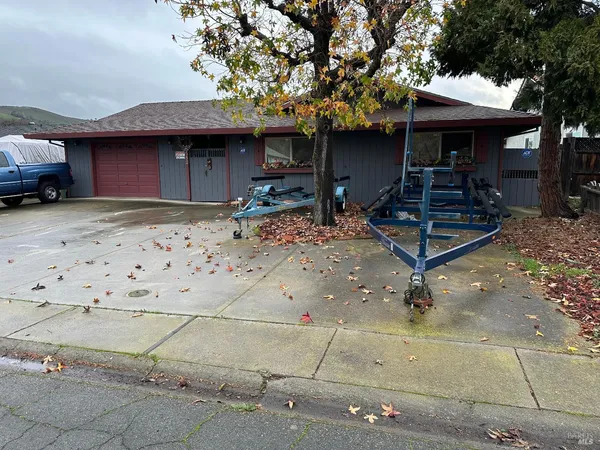 a view of a house with a patio