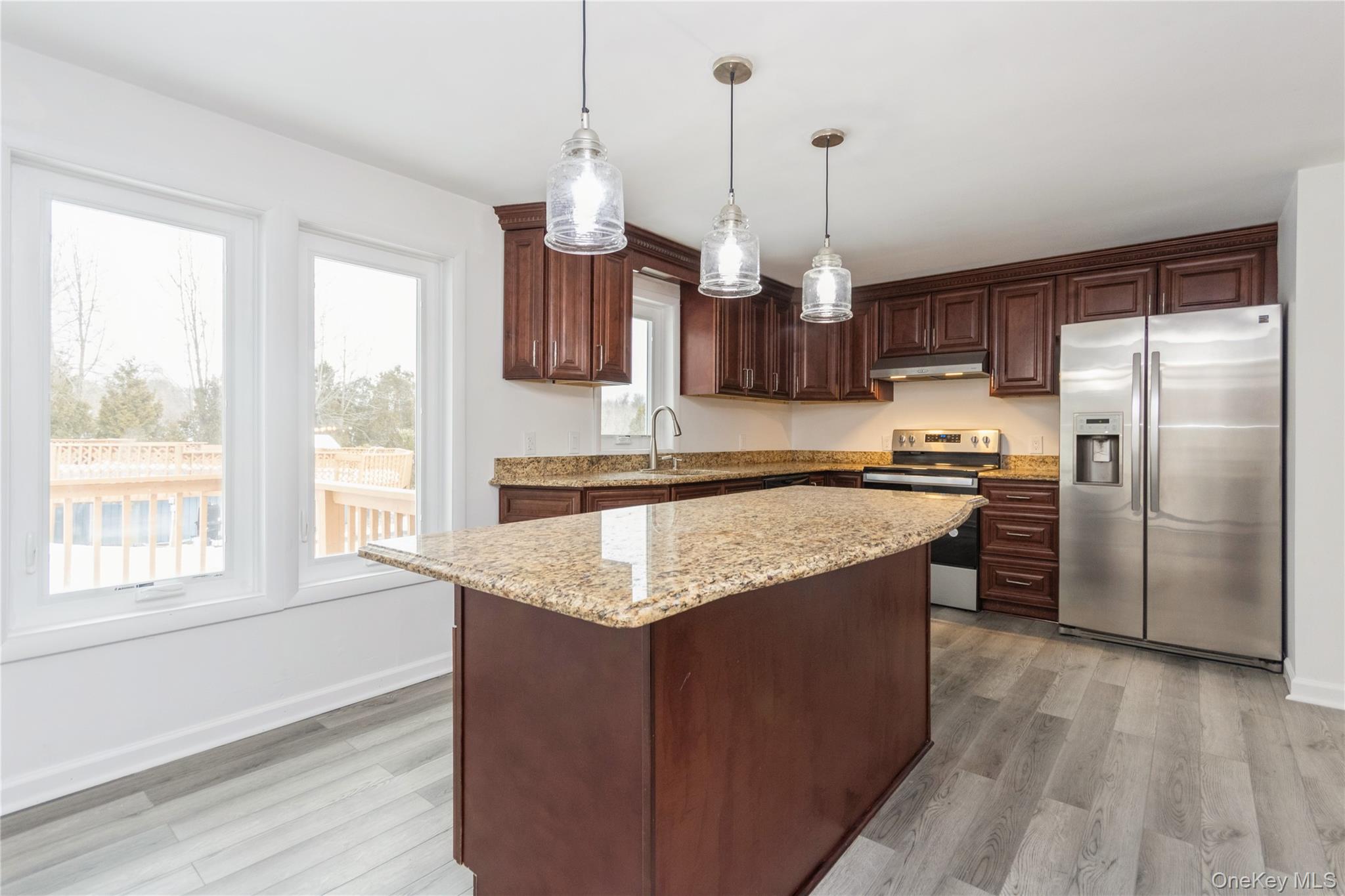 20 Lake Road Mahopac, NY 10541 - Photo 22 of 48 a kitchen with granite countertop counter space a sink appliances and a window