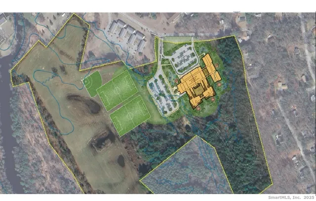 a bird view of a house