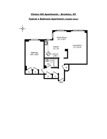 $699,000 | 210 Clinton Avenue, Unit 4H | Clinton Hill