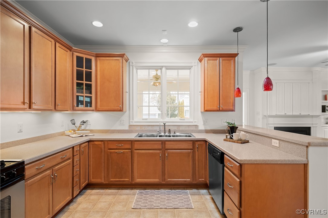 9037 Amberhill Loop Chesterfield, VA 23236 - Photo 19 of 47 a kitchen that has a sink and a stove in it