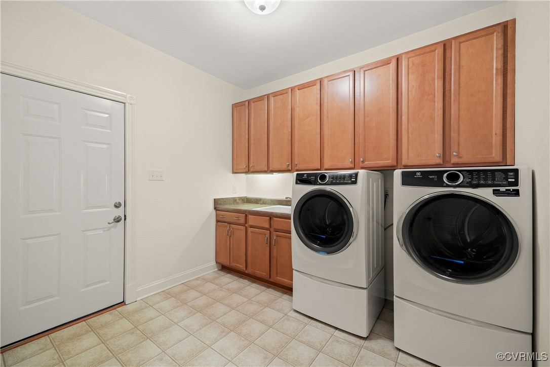9037 Amberhill Loop Chesterfield, VA 23236 - Photo 34 of 47 a utility room with sink dryer and washer