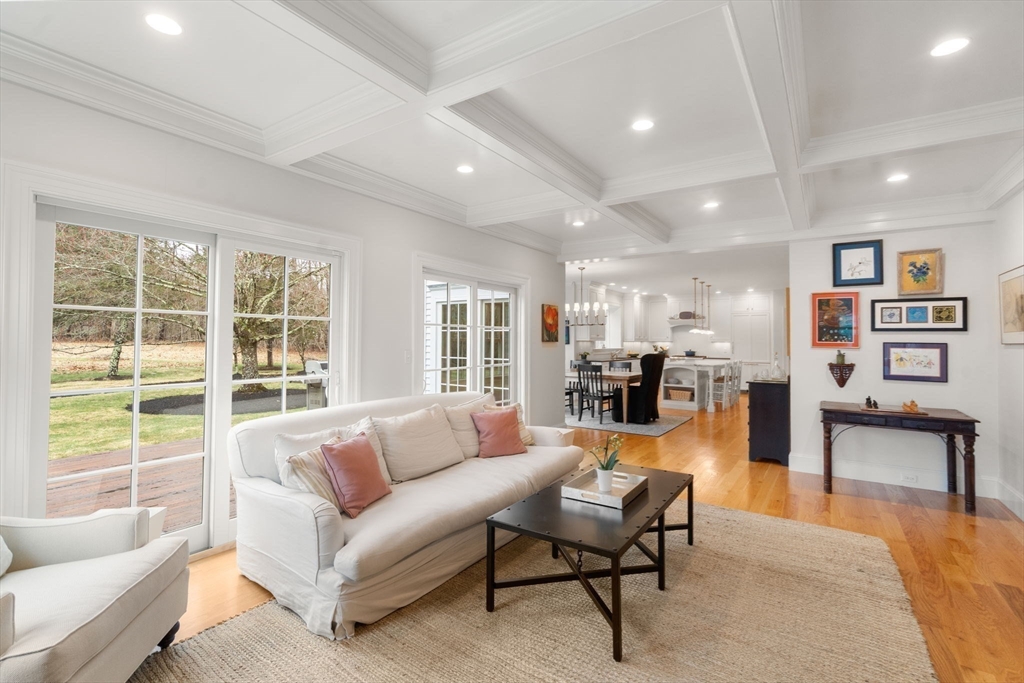 2 Snow Street Sherborn, MA 01770 - Photo 14 of 42 a living room with furniture and a large window