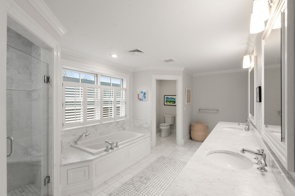 2 Snow Street Sherborn, MA 01770 - Photo 26 of 42 a spacious bathroom with a tub sink and shower