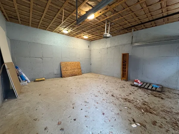 a big room with wooden floor