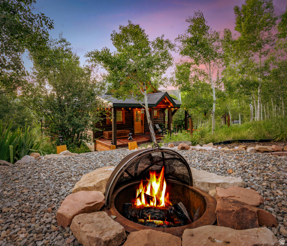 8737 Sage Run Road Kamas, UT 84036 - Photo 21 of 27 Outdoor fire pit looking over property.