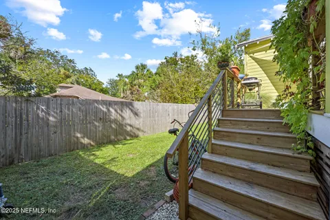 a view of outdoor space and yard with green space