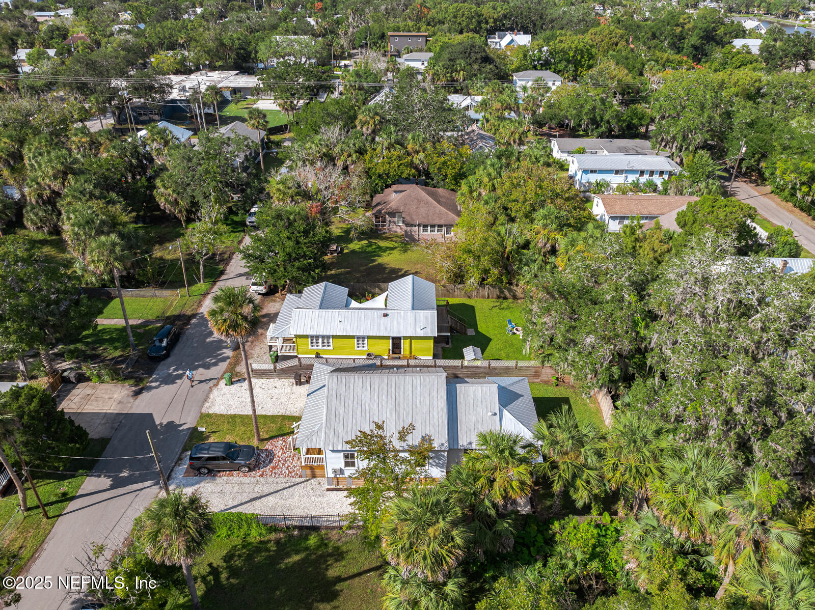 179 Blanco Street St. Augustine, FL 32084 - Photo 52 of 56 an aerial view of a swimming pool with outdoor seating