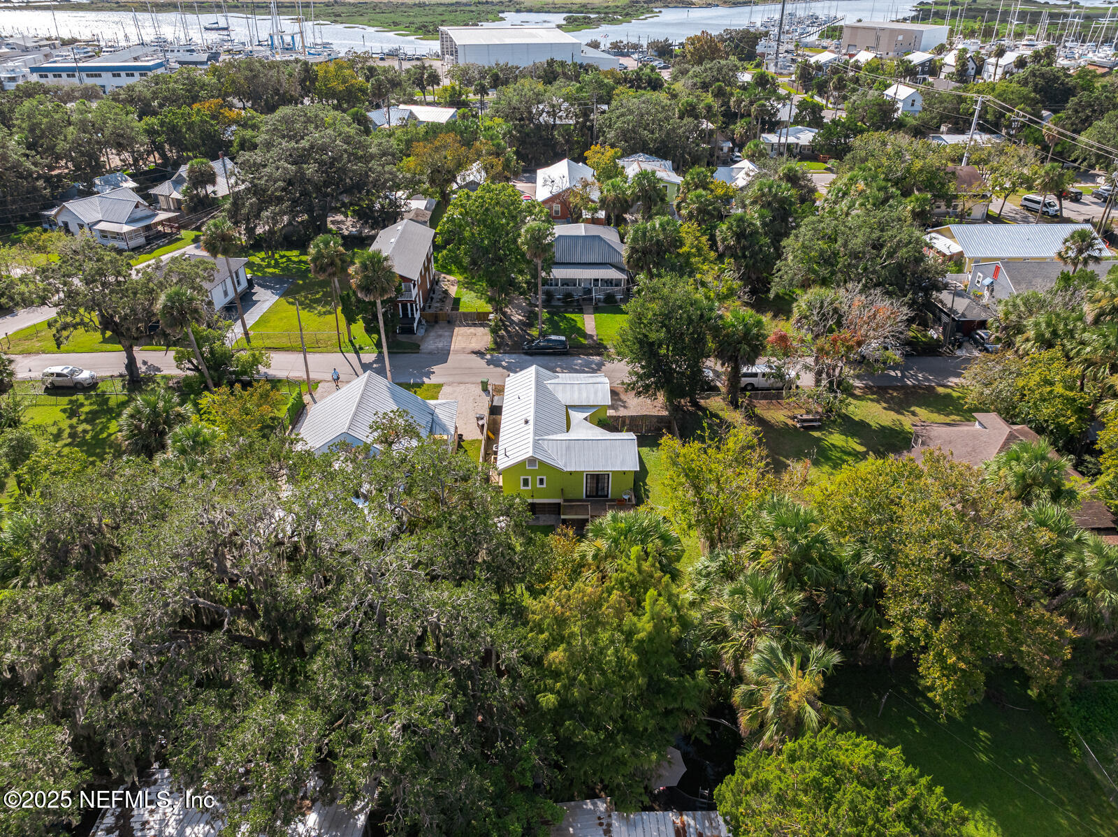 179 Blanco Street St. Augustine, FL 32084 - Photo 53 of 56 an aerial view of residential houses with outdoor space and trees