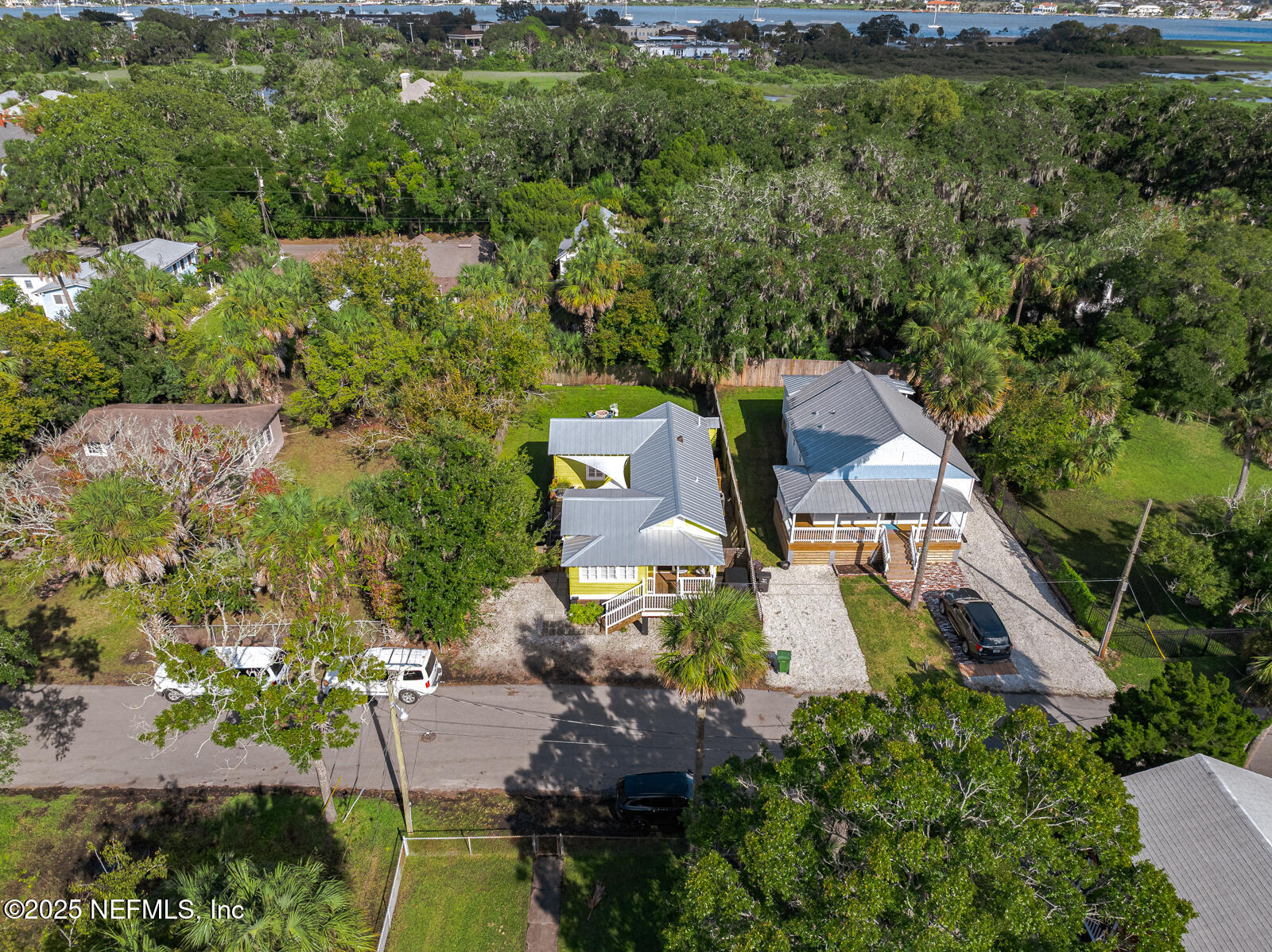 179 Blanco Street St. Augustine, FL 32084 - Photo 55 of 56 an aerial view of a house with a yard