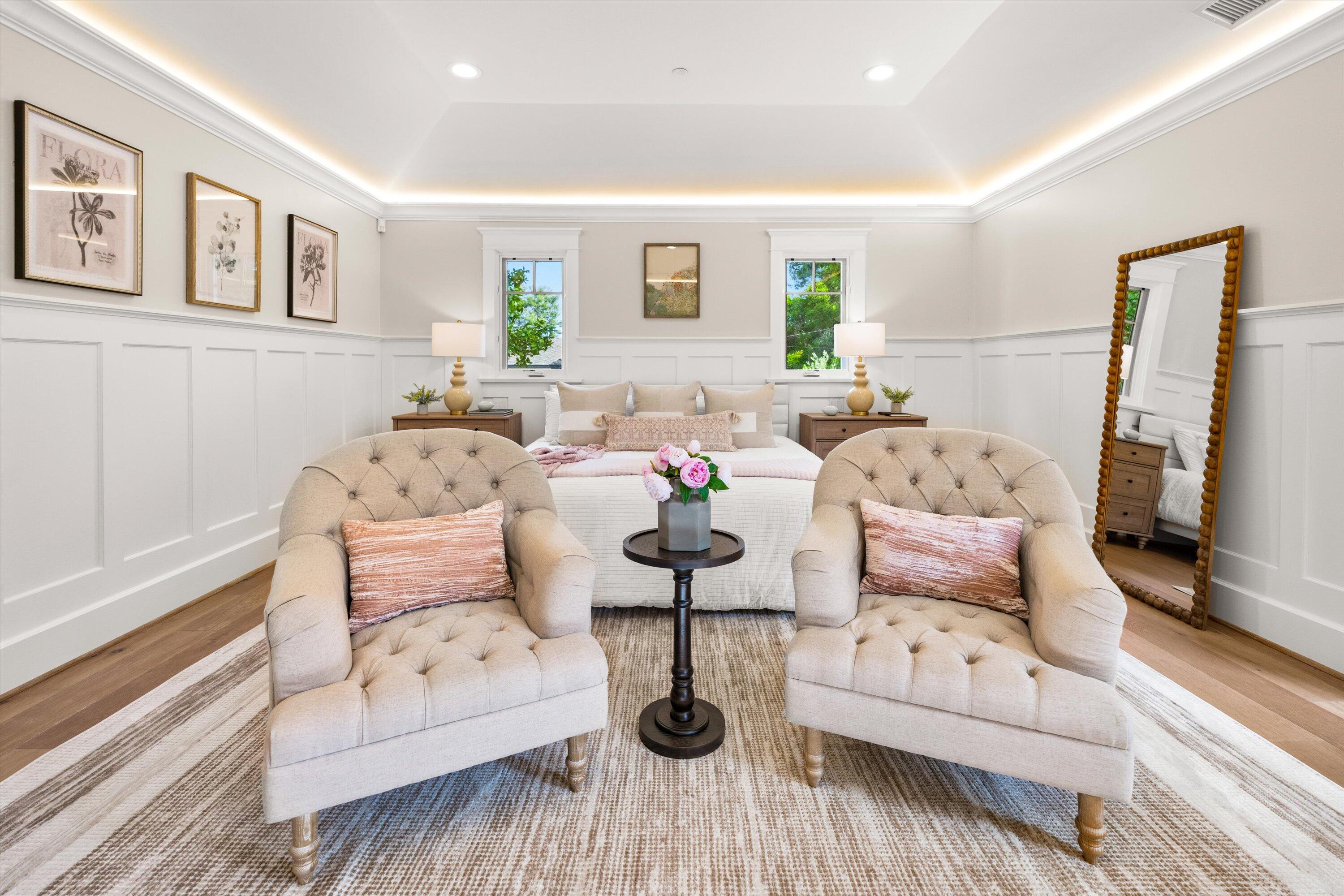 155 Santa Isabel Lane Montecito, CA 93108 - Photo 15 of 37 a living room with furniture and a flat screen tv
