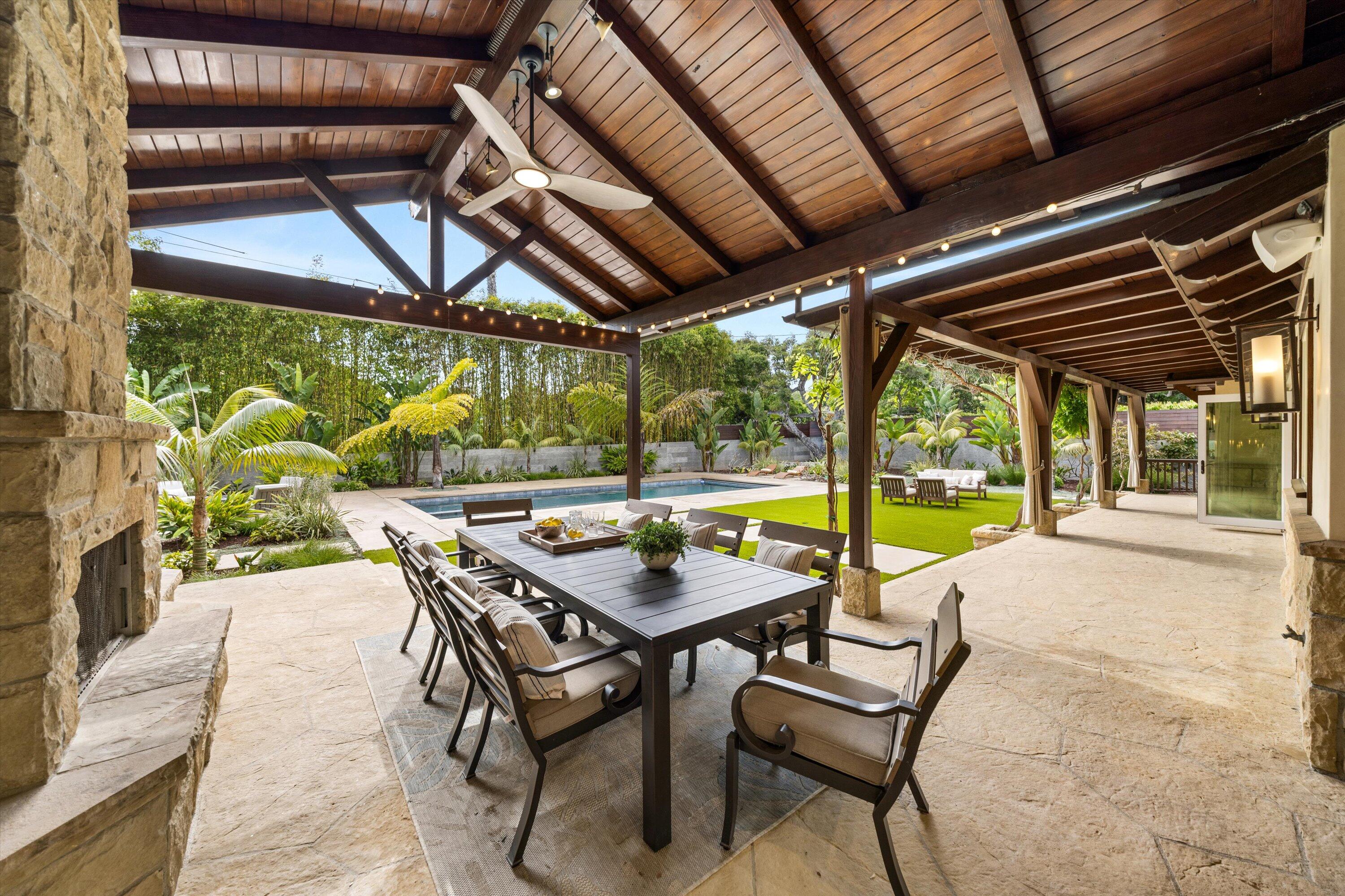 155 Santa Isabel Lane Montecito, CA 93108 - Photo 26 of 37 a view of a swimming pool with a patio