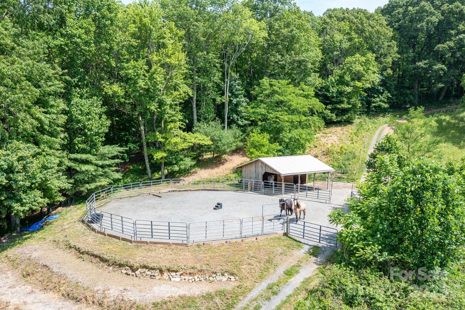 1745 Sugar Camp Road Marshall, NC 28753 - Photo 28 of 41 a view of a swimming pool with a garden